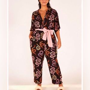 Farm Rio | Black Snake Jumper | Multi | XS